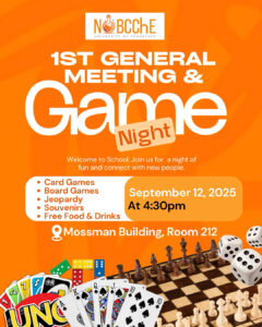 Poster with multiple games, describing the event.